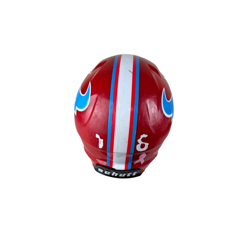 Schutt Vengeance A11, White & Red Football Helmet Texans Youth XX Small - Picture 4 of 7